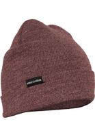 Basic Flap Beanie burgundy melange