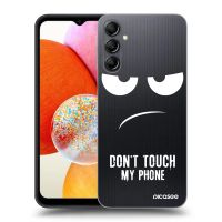 Silikónový prehľadný obal pre Samsung Galaxy A14 4G A145R - Nesiahajte mi na telefón