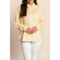 Langarmshirt Baumwolle, Gelb