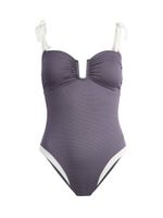 Mint Velvet Jednodijelni kupaći kostim  ljubičasta / bijela