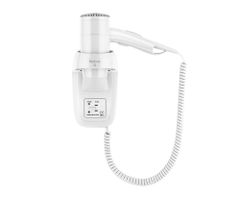 Fén na stenu so zásuvkou pre holiaci strojček Valera Premium Smart 1200 Shaver - 1200 W, krémový (533.03/044.05) + darček zadarmo