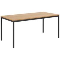 MID.YOU JEDÁLENSKÝ STÔL, čierna, farba duba, 160/74/80 cm