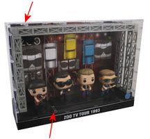 Figure (set) U2 - POP! Moments - Zoo TV 1993 Tour - OŠTEĆENO