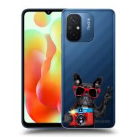 Silikónový prehľadný obal pre Xiaomi Redmi 12C - Francúzsky Buldoček