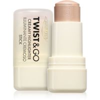 puroBIO Cosmetics Twist&Go кремообразен озарител в стик цвят 01 Sparkling Wine 5 гр.