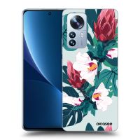 Silikónový prehľadný obal pre Xiaomi 12 Pro - Rhododendron