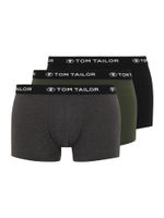 TOM TAILOR Bokserice  siva melange / kaki / crna / bijela
