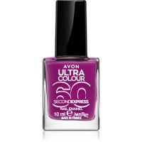 Avon Ultra Colour 60 Second Express gyorsan száradó körömlakk árnyalat Grape Escape 10 ml