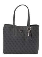 GUESS Ručna torbica 'MERIDIAN II GIRLFRIEND TOTE'  tamo siva / crna