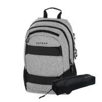 Oxybag Studentský batoh OXY Sport Grey Melange + Etue zdarma