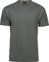 Tee Jays Měkčené tričko Sof Tee z bavlny s dlouhým vláknem Barva: Šedá, Velikost: 3XL TJ8000