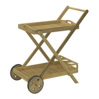 Ambia Garden ZÁHRADNÝ SERVÍROVACÍ VOZÍK, drevo, 85/90/53 cm