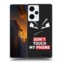 Silikónový čierny obal pre Xiaomi Poco F5 - Evil Eye - Transparent