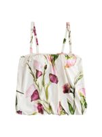 Next Tankini top  zelena / orhideja bijela / roza / bijela