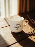 Sinsay - Kubek porcelanowy z nadrukiem - biały