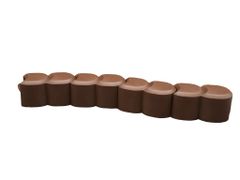 Palisáda HAPPY GRASS 7cm x 3,1m, hnedá (24ks) PRIHAP1-R222
