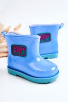 PG3 Gyermek Brokát Galoshes Blue Rain