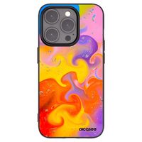 Silikónový čierny obal pre Apple iPhone 15 Pro - Bubbles