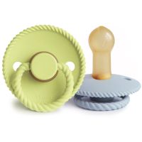 FRIGG Rope Size 2:6-18 months Schnuller Green Tea/Powder Blue 2 St.