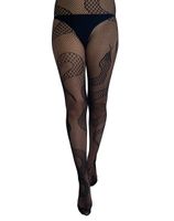 Strumpfhose PAMELA MANN - Snake Net - schwarz 44-46