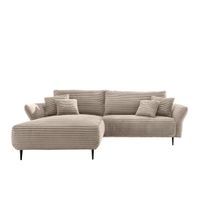 P & B ROHOVÁ SEDAČKA, textil, cappuccino