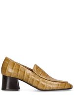 55mm The Block Heel Leather Pumps