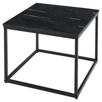 Novel KONFERENČNÝ STOLÍK, čierna, kameň, 60/60/46 cm