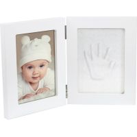 Dooky Luxury Memory Box Double Frame Handprint set za odtis dojenčkovih dlani in stopal 1 kos