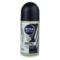 NIVEA MEN Invisible Black & White antiperspirant roll-on za moške 50 ml
