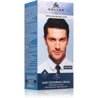 Kallos Glow Lasting Cream Colour permanentna barva za lase za moške odtenek Black 60 ml