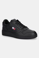Tommy Jeans sneakers din piele TJM RETRO BASKET culoarea negru, EM0EM01612
