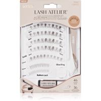 KISS Lash Atelier Desing Kit aufklebbare Büschelwimpern mit Klebstoff 01 1 St.