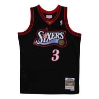 Mitchell & Ness NBA 76ERS 1997 Allen Iverson Dark Jersey - Pánske - Dres Mitchell & Ness - Čierne - SMJY4160-P7697AIVBLCK - Veľkosť: S