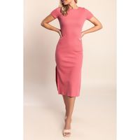 Sommerliches Baumwollkleid, Rosa