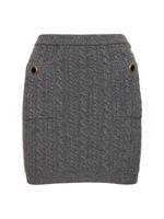 Wool Knit Mini Skirt