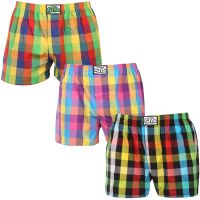 3PACK pánské trenky Styx klasická guma nadrozměr vícebarevné (3E010406) 5XL