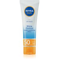 Nivea SUN UV FACE легкий матуючий крем для обличчя для засмаги SPF 50 50 мл