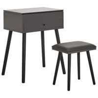 MID.YOU TOALETNÝ STOLÍK, sivá, čierna, biela, 60/82/42 cm