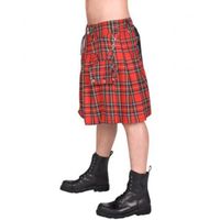 Kilt Men BLACK PISTOL - Eye Kilt Tartan - (Black) XXL