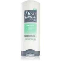 Dove Men+Care Sensitive gel za prhanje za obraz, telo in lase za moške 250 ml