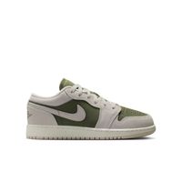 Air Jordan 1 Low SE "Medium Olive" (GS) - Detské - Tenisky Jordan - Hnedé - HV4396-201 - Veľkosť: 38