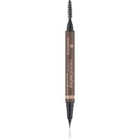 essence Microblading kredka do brwi z pędzelkiem odcień 04 Dark Brown 0.6 ml