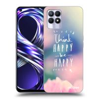 Silikónový čierny obal pre Realme 8i - Mysli pozitívne!