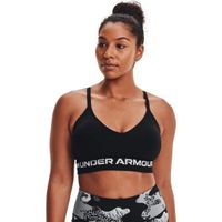 Under Armour SEAMLESS LOW LONG BRA Спортно  бюстие, черно, размер