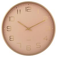Karlsson NÁSTENNÉ HODINY zlatá, svetlohnedá 40/40/4,2 cm