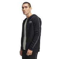 Φούτερ Under Armour Icon Fleece FZ Taping Black/ White M
