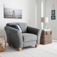 Sit & More KRESLO, textil, sivá