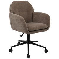 MID.YOU OTOČNÁ STOLIČKA, tkaná textília, hnedá