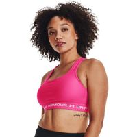 Under Armour CROSSBACK MID BRA Дамско бюстие, розово, размер