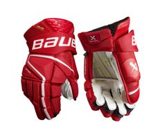 Rukavice Bauer Vapor Hyperlite S22 SR, Senior, 14", červená